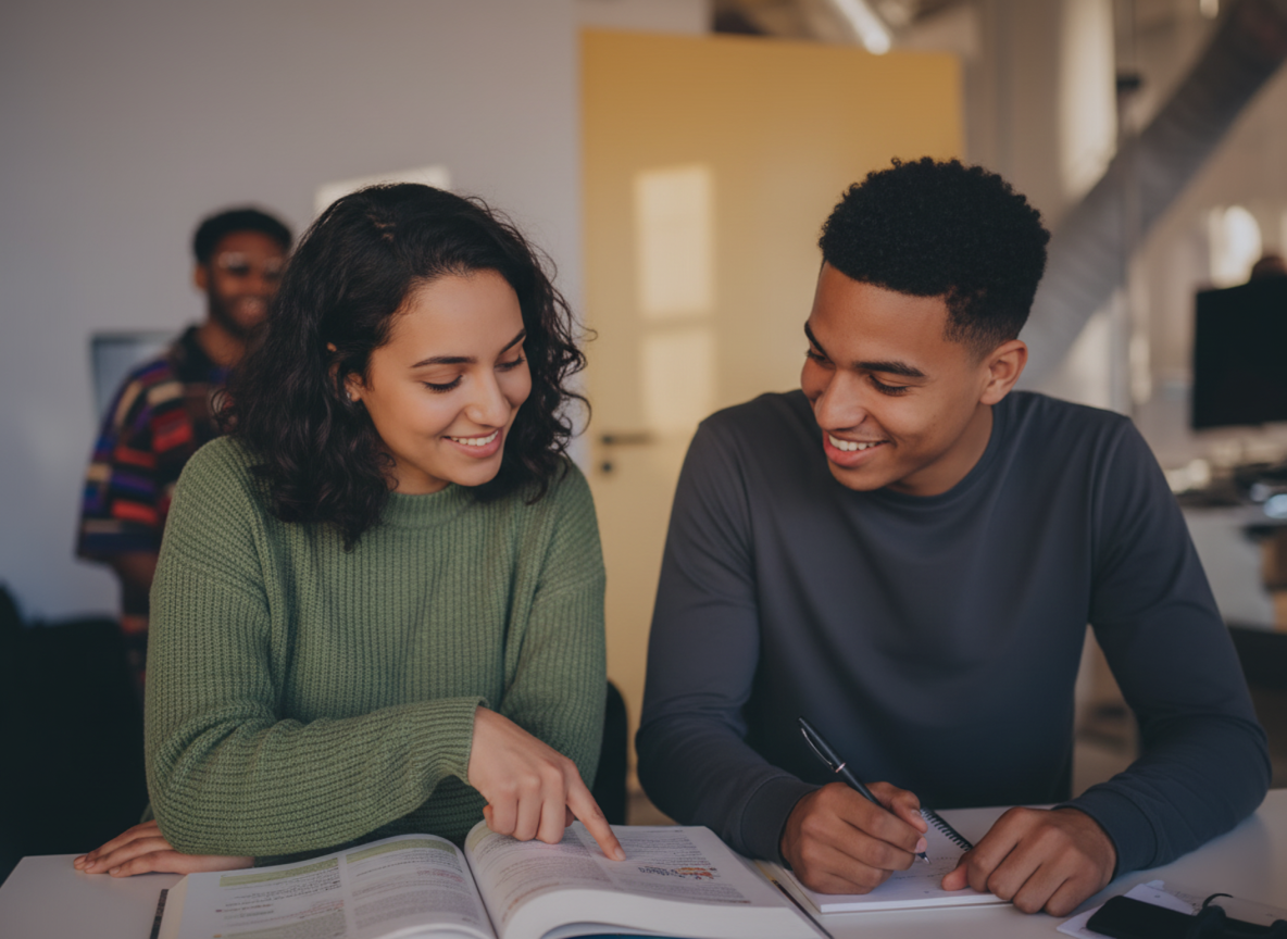 Étudiants du GLS Sprachenzentrum en classe
